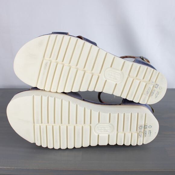 Bed Stu Carroll Platform Ankle Strap Sandals Women 7 Rustic Purple Leather NEW - Picture 8 of 12